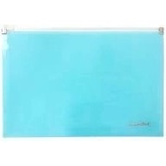 Biurfol Plastic zipper briefcase A5 blue Biurfol (TSP-A5-02)
