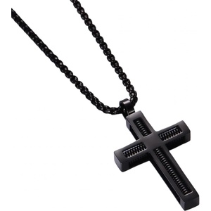 HARAHU Колие TW-34106 Cross - Черна KP34106