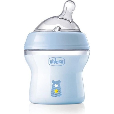 Chicco skleněná lahev modrá 150 ml