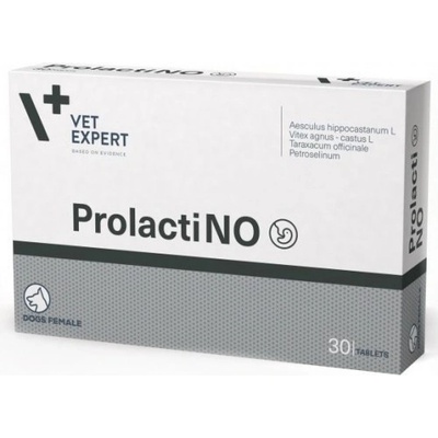 VetExpert ProlactiNO - хранителна добавка създадена за женски кучета с типични симптоми на лъжлива бременност, 30 таблетки, Vet Expert - Полша