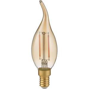 TRIO Топла бяла декоративна затъмняваща се крушка E14, 4 W Windstorkerze - Trio (990-4790)