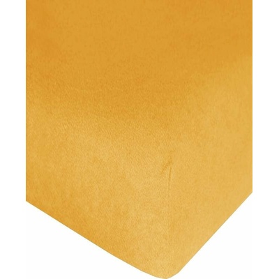 4sleep Prestieradlo froté s gumou žltoxoranžové 90x200