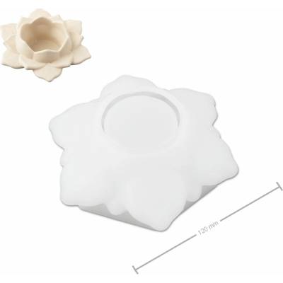 Manumi Silikónová forma na odlievanie kreatívnej hmoty svietnik lotos 120x44mm - 1 ks