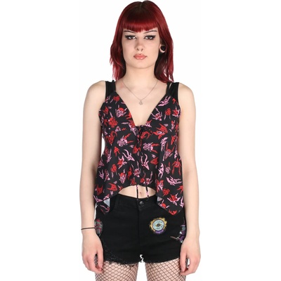 KILLSTAR дамски потник KILLSTAR - Hellborn Blouse - Черен - KSRA005011