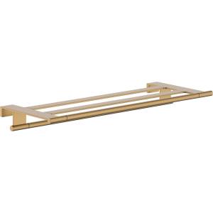 Hansgrohe AddStoris S - Рафт с държач за кърпа, дължина 66 см, матиран бронз 41781140 (41781140)