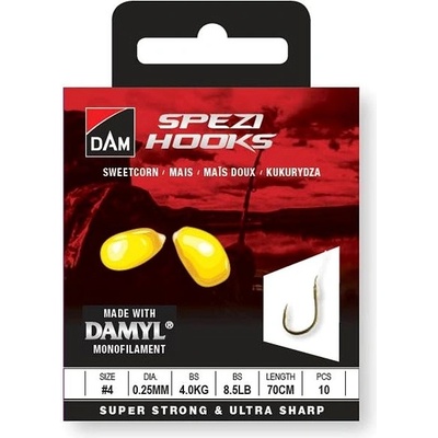 Dam naväzec Spezi Sweetcorn 70 cm veľ.12 0,16 mm 1,8 kg 10 ks