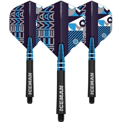 Red Dragon Sada letek a násadek - Gerwyn Price Iceman Combo - Blue