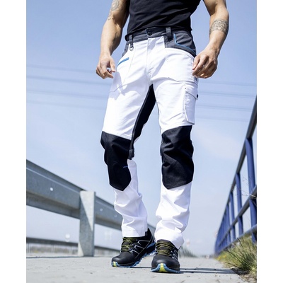 Ardon 4XSTRETCH montérkové nohavice do pása H6601 BIELE