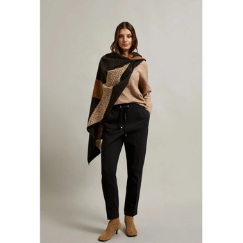 Moodo Кафяво-черен шарен дамски шал Moodo Moodo | Cheren | ЖЕНИ | UNI