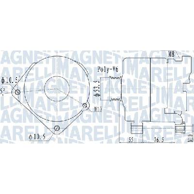 Alternátor MAGNETI MARELLI 063732095010