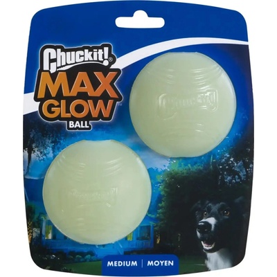 Chuckit! Míček svítící Glow Medium 6,5 cm 2 ks