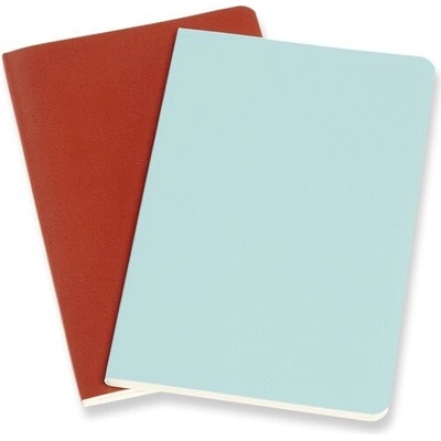 Moleskine Sešity Volant měkké desky S čisté 2 ks oranžový modrý