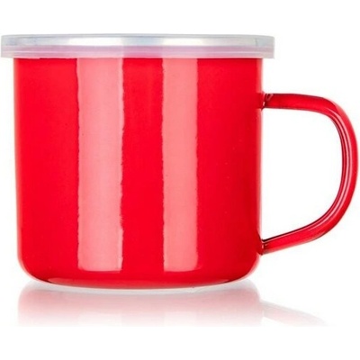 Banquet Smaltovaný hrnček Milton red 9,5 cm 510 ml
