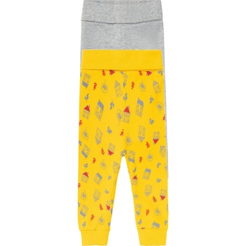 Lupilu Chlapčenské tepláky pre bábätká 2 kusy žltá sivá