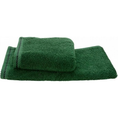 A&R Savý froté ručník na obličej z turecké bavlny 500 g/m zelená tmavá 30 x 30 cm