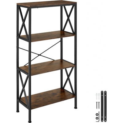 Tectake Regál Barry 61,5x31,5x133,5cm