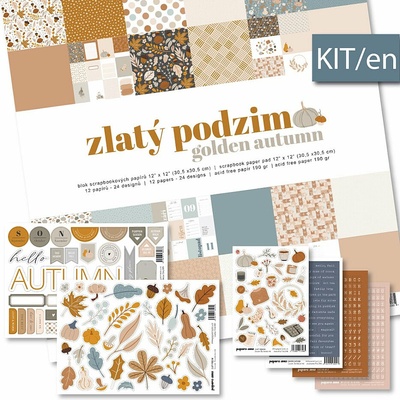 PAPERO AMO ♥ KREATIVNÍ SADA - GOLDEN AUTUMN