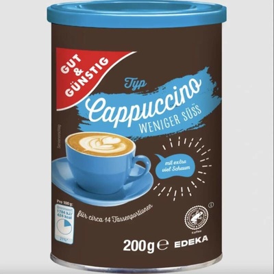 G&G CAPPUCCINO - méně sladké 200 g – Zboží Mobilmania