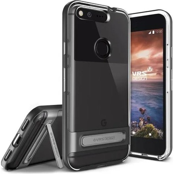 VRS Design Crystal Bumper Case - Google Pixel case silver transparent