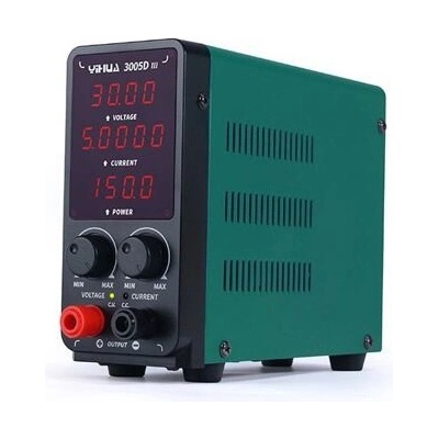 Laboratorní zdroj YIHUA 3005D-III, 30V/5A, spínaný, se zobrazením výkonu