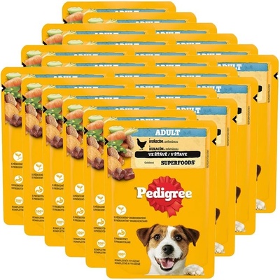 Pedigree Adult s kuřecím masem a zeleninou ve šťávě 12 x 100 g