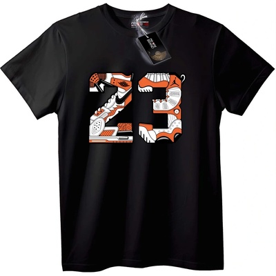 NOONEBRAND Тениска 23 Дизайн Кецове - S, Black
