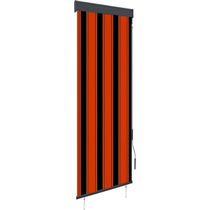 vidaXL Външна ролетна щора, 60x250 см, оранжево и кафяво (145948)