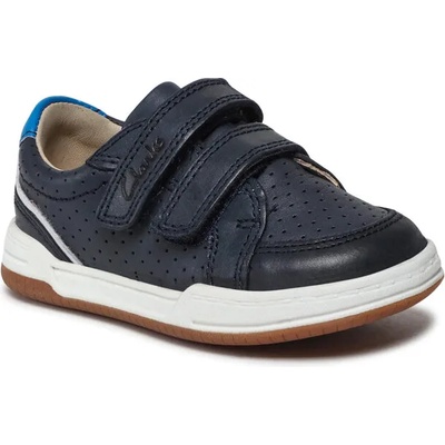 Clarks Сникърси Clarks Fawn Solo T 261589886 Navy Leather (Fawn Solo T 261589886)