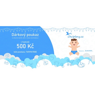 Elektronicky dárkový poukaz v hodnotě 500 Kč Druh: Kluk
