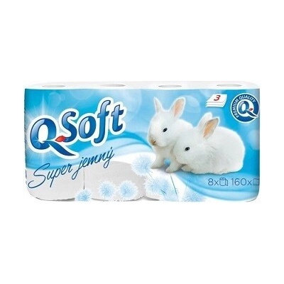 Q-Soft extra jemný 3-vrstvový 8 ks