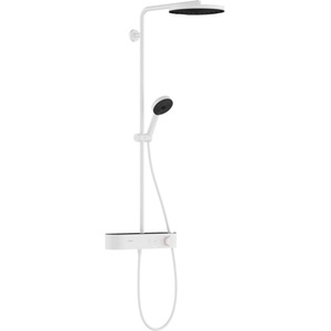 Hansgrohe Pulsify S - Душ комплект, с термостат, диаметър 26 cm, 3 струи, EcoSmart, матово бяло 24221700 (24221700)