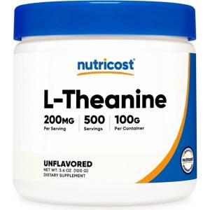 Nutricost Стрес и безсъние - L-Теанин, 100 g прах (57219 (039101) NC)