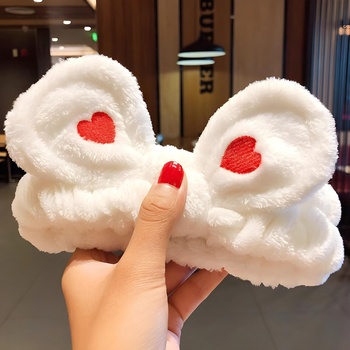 HARAHU Козметична лента за глава Сърце - Бяла kp12912 (12912)