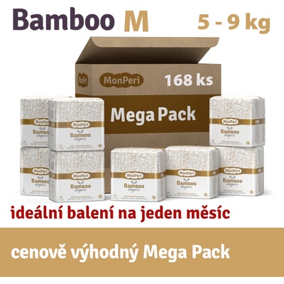MonPeri Bamboo M 5-9 kg 168 ks