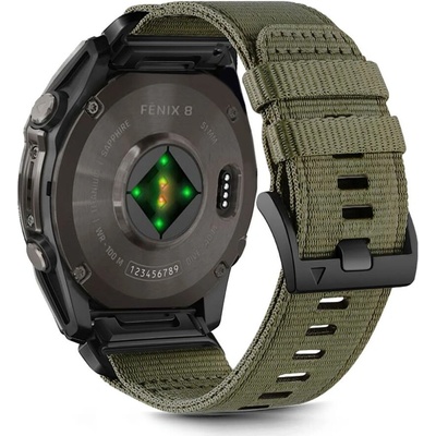 Tech-Protect Текстилна каишка за Garmin Fenix 5x / 5x Plus / 6x / 6x Pro / 7x / 8 (51mm) от Tech-Protect Nylon Classic - Olive Green (5906302376759)