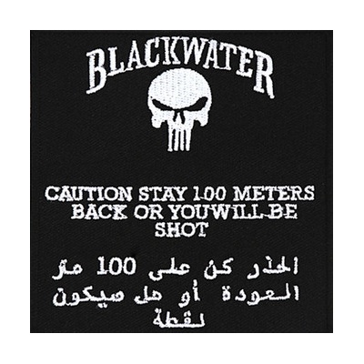 Nášivka textilná 101 Inc Black Water 100 mtr. - čierna-biela