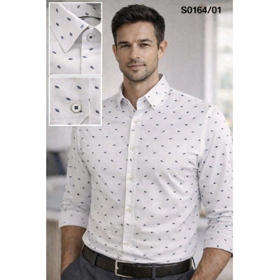 Ego Man pánská košile slim fit S0164-01 bílá