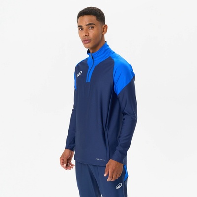 KIPSTA Futbalová mikina VIRALTO CLUB 1/2 zips modrá 349