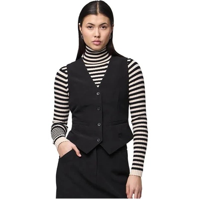 PIECES Елек Pieces Bossy waistcoat - Black (Black)