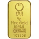 Münze Österreich Kinebar zlatá tehlička 5 g