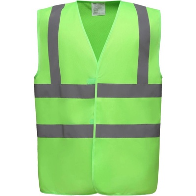 Yoko vesta HVW100 Hi Vis výstražná Zelená lime