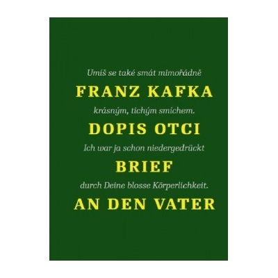 Dopis otci - Franz Kafka