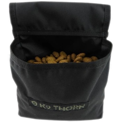 K9 Thorn Отворена торбичка за лакомства, с колан, черна (0016/18)