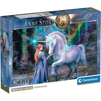 Clementoni - Puzzle Anne Stokes: Bluebell Woods - 1 500 piese