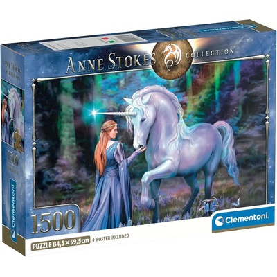 Clementoni - Puzzle Anne Stokes: Bluebell Woods - 1 500 piese