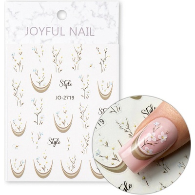 Joyful Nail Nálepky na nechty French Flowers JO-2719