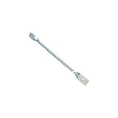 Plotový držák průběžný k zabetonování, 630 mm, bílý zinek