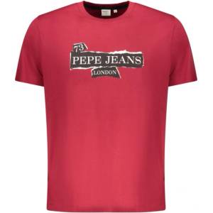 Pepe Jeans Мъжка тениска с къс ръкав pepe jeans, Размер l, Цвят Червено (pm5010175griffintee_ro287)
