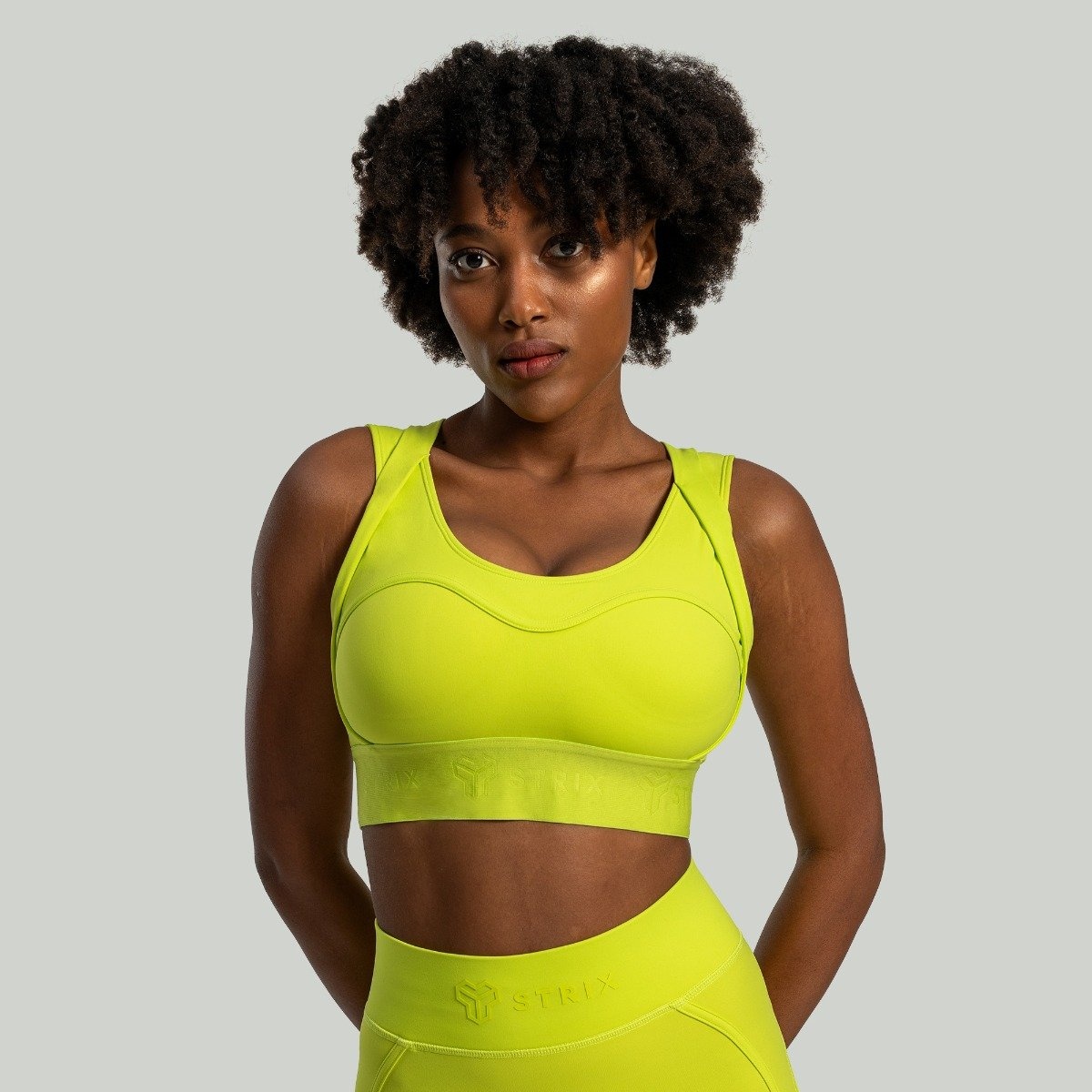 GymBeam STRIX Спортен сутиен Lunar Chartreuse XS