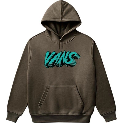 Vans mikina STONE SWIRL LOOSE PO hnědá